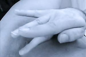 Solo scene with me fingering my bald pussy and squirting