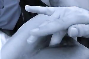 Solo scene with me fingering my bald pussy and squirting