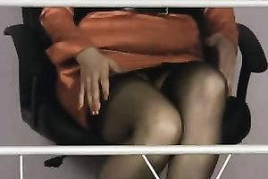 Mature dirty slut wife with large gazoo plays a lewd hawt secretary