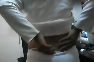 The big marangos with giant nipps and a worthy brown a-hole in white panties