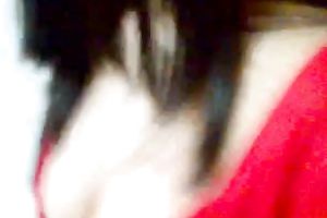 My glamorous Indian honey shows off her curvy body wearing tempting red dress