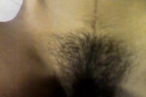 Neat Indian sweetheart receives her bushy bawdy cleft worked over