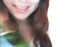 Licking a sweetmeat and playing with my big natural boobs