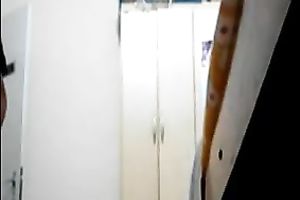 I love to spy on my worthwhile looking horny white wife after shower