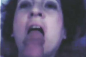 Mature brunette hair white wife eats a cumload after missionary style sex