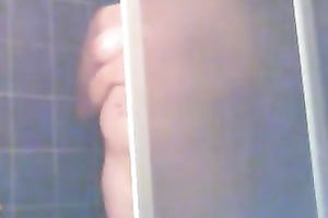 My fat brunette fuckbuddy washes her bra buddies and hirsute love tunnel