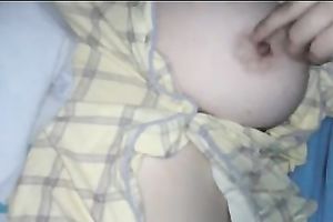 White large bazookas and indecent hairless fur pie in ottoman expecting for me