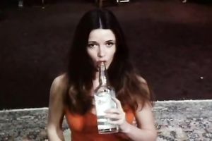 Beautiful redhead and cute brunette hair in affable lesbo session