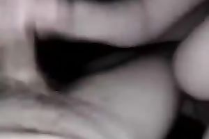 My dark-haired GF with large milk cans gives me one hell of a tugjob