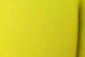 Breathtaking yellow constricted shorts on the round gazoo of my milf babe