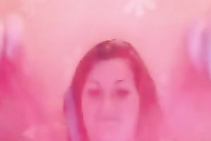 Fat woman fingering her fur pie in her bedroom all alone