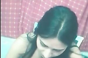 Beautiful brunette hair lalin girl on web camera feels sexually excited and wild