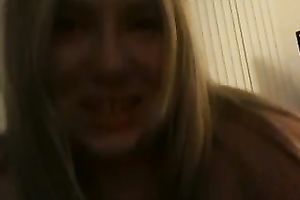 Lustful big beautiful woman harlot with giant saggy mangos knows how to give oral-service sex