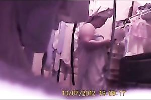 Spying on sexy overweight Married slut getting exposed in her changing room