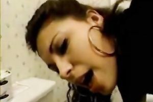 Frisky and hawt Indian sweetheart acquires drilled in a toilet room