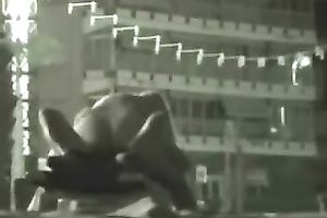 Spying on a concupiscent pair late in the evening on the beach