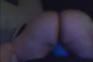 Homemade solo with my overweight husband fingering her butthole