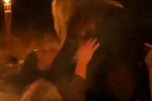 My buxom lesbo girlfriend likes it when I tongue fuck her soaked slit