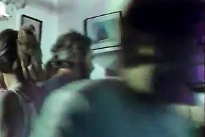 Two vintage whores on the beach share pecker of shaggy dude