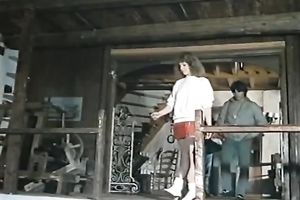 Arrogant golden-haired chick ardently sucks and rides her lover's rod