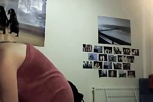 My brunette hair bride flashes her precious milk sacks during the time that dressing