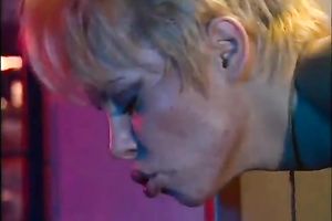 Anal sex with sexually excited and excited golden-haired babe in her room