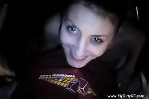 Sweetheart blows her college boyfriend on homemade movie scene