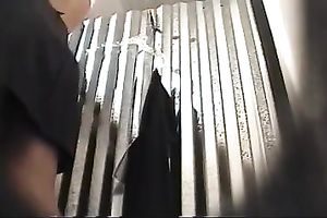 Sexy BBC slut with juicy gazoo was changing clothing on hidden web camera clip