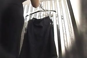 Sexy BBC slut with juicy gazoo was changing clothing on hidden web camera clip