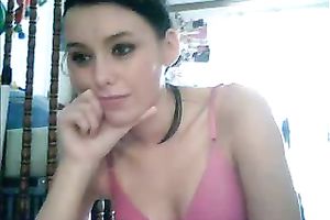 I indeed like teasing my pink bawdy cleft in front of my web camera