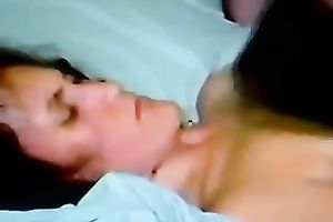 Her hairy and soaked slit got reamed hard by her recent ally