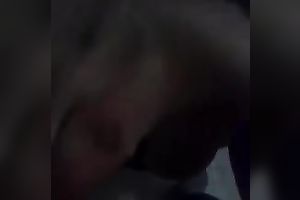This breasty golden-haired did a great job engulfing my penis in front of a camera