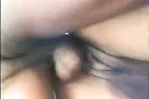 Two long-haired brunette sweethearts smile whilst getting rammed