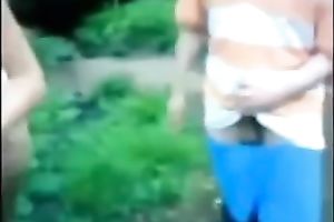 Skanky blond Scottish girlfriend fucked in public