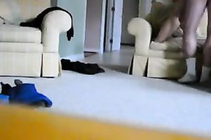 Hardcore homemade movie scene with me pounding my wife's twat