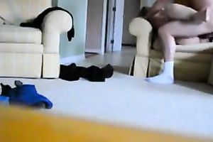 Hardcore homemade movie scene with me pounding my wife's twat