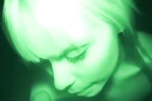 Cock lust harlot pulls my panties down and goes str8 for my prick