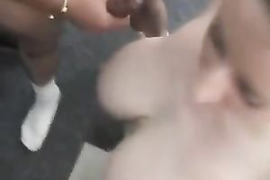 Classy floozy with biggest knockers is giving me a a great oral-job