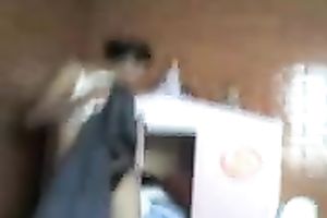 Beautiful and slutty fuck buddy in her underclothing in my abode