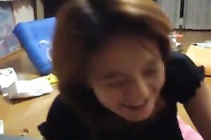 Asian coed sucks my prick and lets me fuck her shaggy muff