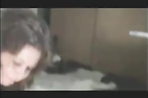 Slut takes y penis in her diminutive hawt throat and acquires to gulp spunk