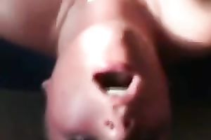 Dirty and young girlfriend is so greedy for cumload