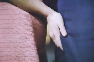 Beautiful golden-haired honey in hot vintage costume making love