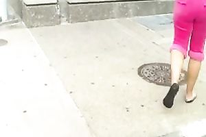 This prurient nympho's large jiggly a-hole is fucking delightful