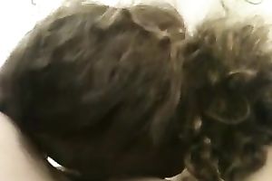 Stunning cock-sucking POV act with my curly-haired GF