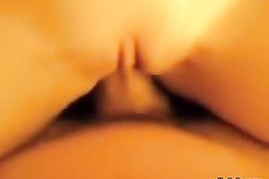 Girl in miniskirt gives hand to a chap and lets him destroy her backdoor