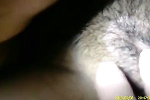 Check out this unshaved white fur pie of my girlfriend on closeup POV video