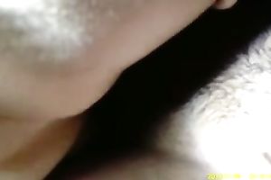 Check out this unshaved white fur pie of my girlfriend on closeup POV video