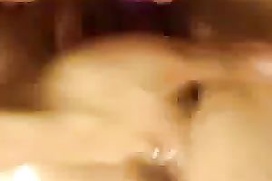 Beating off the beaver during the time that that babe stimulates her love button with miniature vibrator