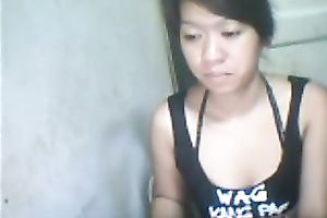 Palatable Malay hottie teasing me with her admirable love melons